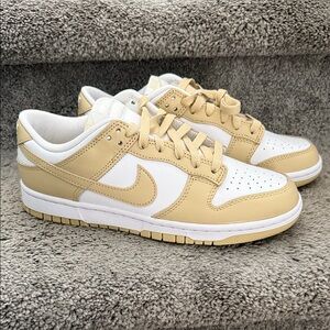 Men’s Nike Dunk Low in Beige and White